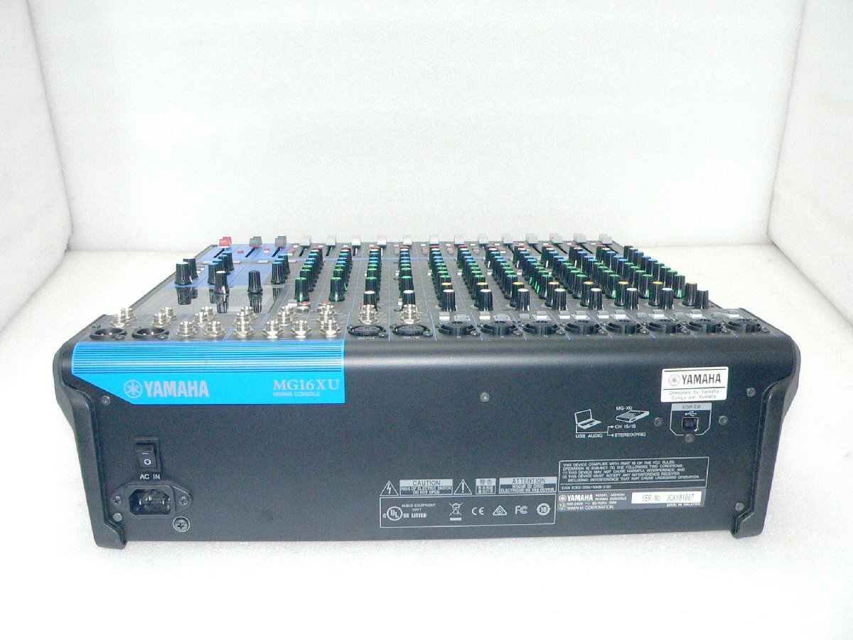 ジャンク YAMAHA MG16XU アナログミキサー 16チャンネル MG16XU 通電確認のみ_画像4