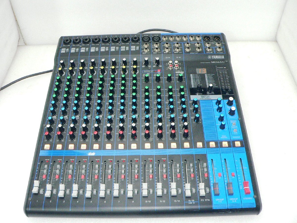 ジャンク YAMAHA MG16XU アナログミキサー 16チャンネル MG16XU 通電確認のみ_画像1