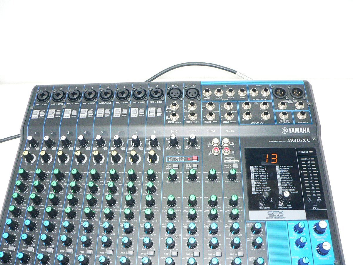 ジャンク YAMAHA MG16XU アナログミキサー 16チャンネル MG16XU 通電確認のみ_画像2