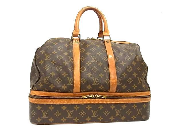 1円 LOUIS VUITTON ルイヴィトン M41444 モノグラム サック スポーツ ボストンバッグ ハンドバッグ 旅行かばん ブラウン系 FU2599_画像1