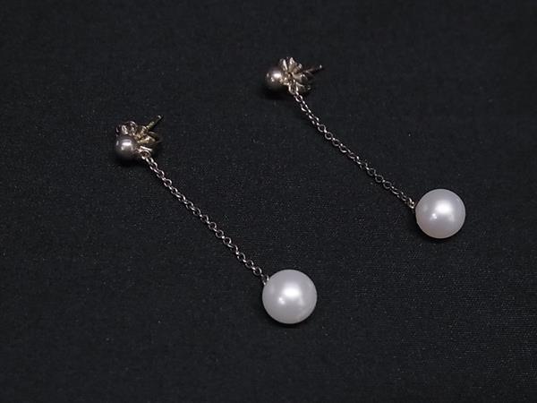 1円 TIFFANY&Co ティファニー ジーグフェルド フレッシュウォーターパール 本真珠 淡水パール 約6mm SV925 ピアス アクセサリー FP7307
