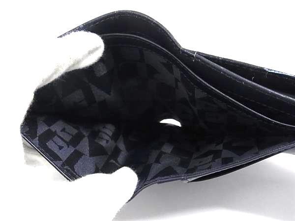 ■新品■未使用■ FURLA フルラ クロコダイル型押しレザー 三つ折り 財布 ウォレット 小銭入れ 札入れ カード入れ ブルー系 BR0522_画像5