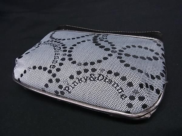 ■極美品■ PINKY & DIANNE ピンキーアンドダイアン キャンバス コットン マルチケース ハンカチーフ 2点セット グレー系 DF2346_画像2