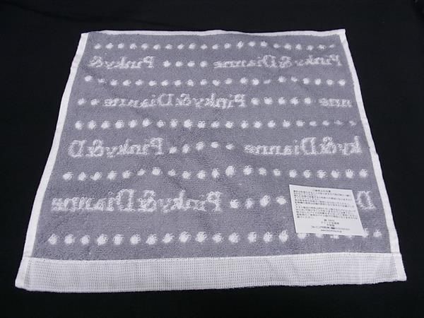 ■極美品■ PINKY & DIANNE ピンキーアンドダイアン キャンバス コットン マルチケース ハンカチーフ 2点セット グレー系 DF2346_画像6