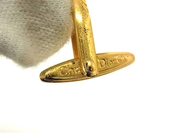ChristianDior Christian Dior кафф links запонки кнопка аксессуары джентльмен мужской оттенок золота DG1766