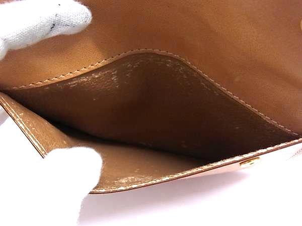 CELINE セリーヌ レザー マルチポーチ マルチケース メイクポーチ 小物入れ メンズ レディース ブラウン系 DK1808_画像4