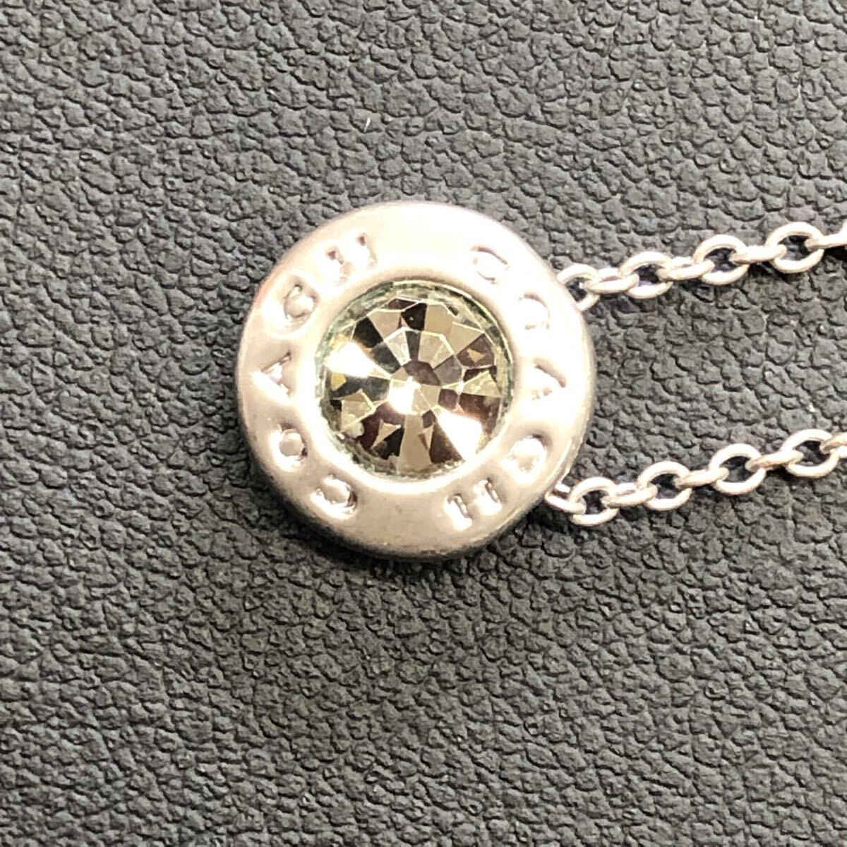 【041】 COACH コーチ ネックレス アクセサリー シルバーカラー_画像2