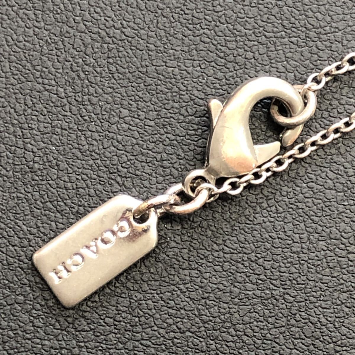 【041】 COACH コーチ ネックレス アクセサリー シルバーカラー_画像3