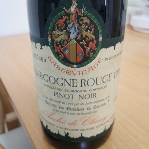 未開栓　Andre de Cluny ブルゴーニュルージュ　1995年750ml ピノ・ノワール_画像2