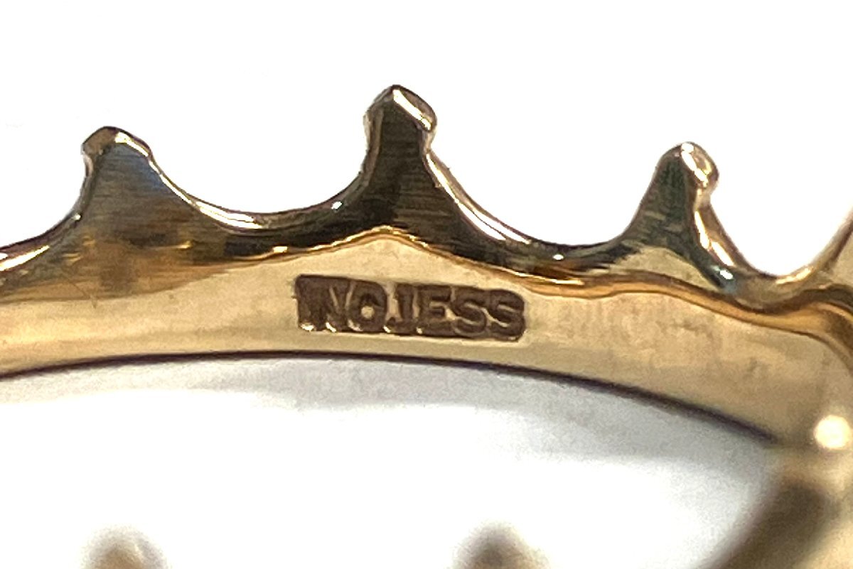 qoj.ZFX01　NOJESS　ノジェス　K10　ゴールド　王冠　クラウン　リング　11号_画像7