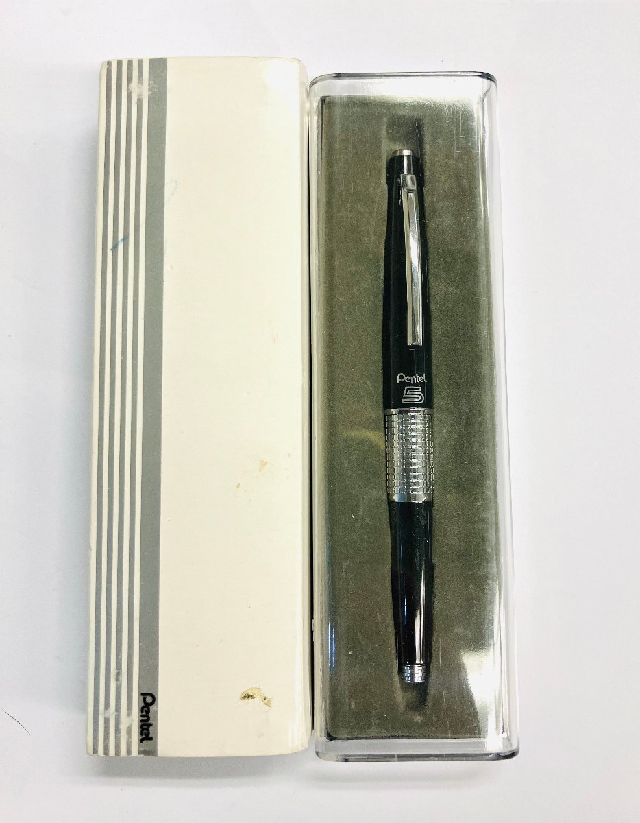 qob.ZG702　Pentel　ぺんてる　5　ケリー　シャープペン　廃盤　旧型　ブラック×シルバー　箱あり_画像4