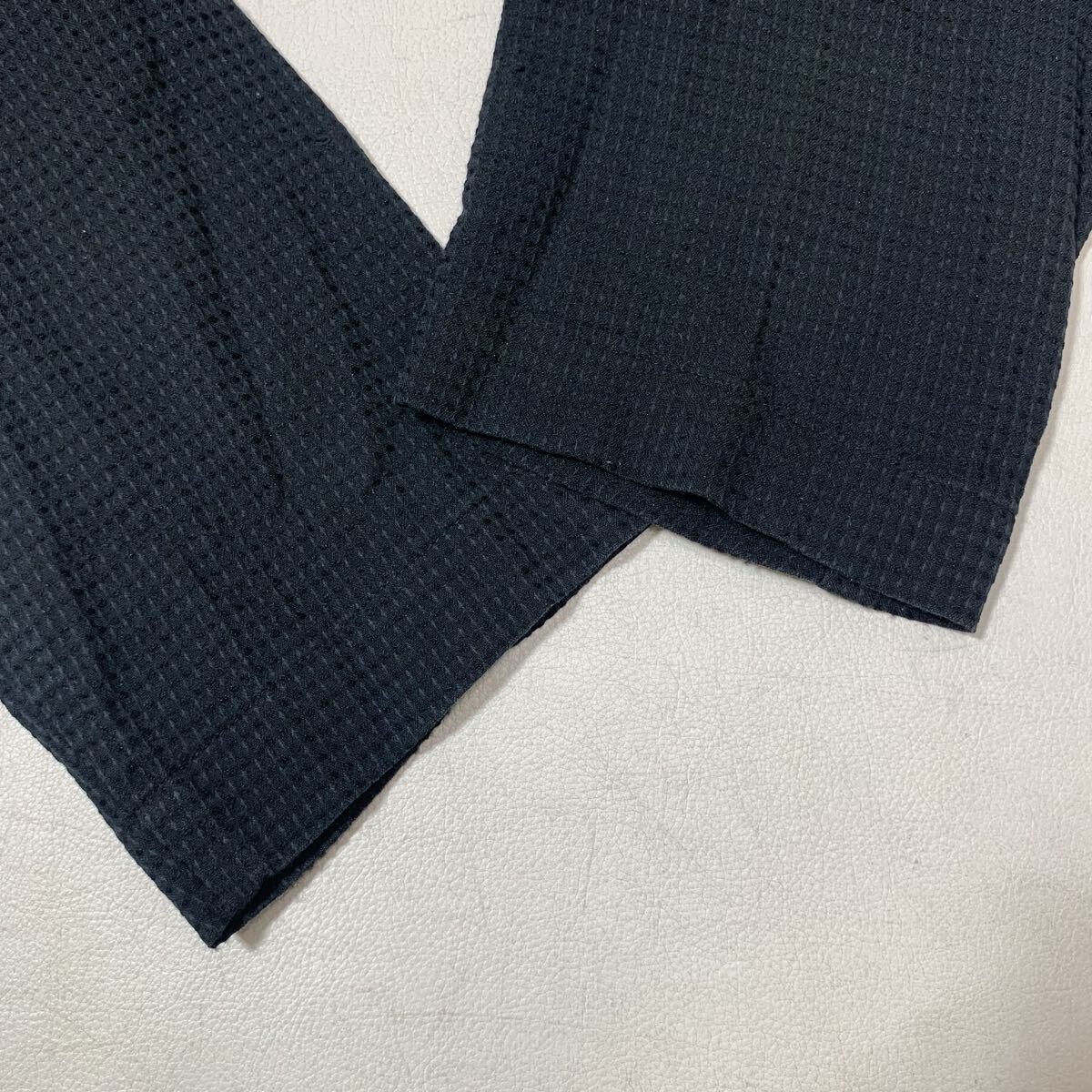 VINTAGE ISSEY MIYAKE HAI SPORTING GEAR バンドカラー シャツジャケット 80s 90s 長袖 メンズ M ブラック 黒 イッセイミヤケ 51014C_画像3