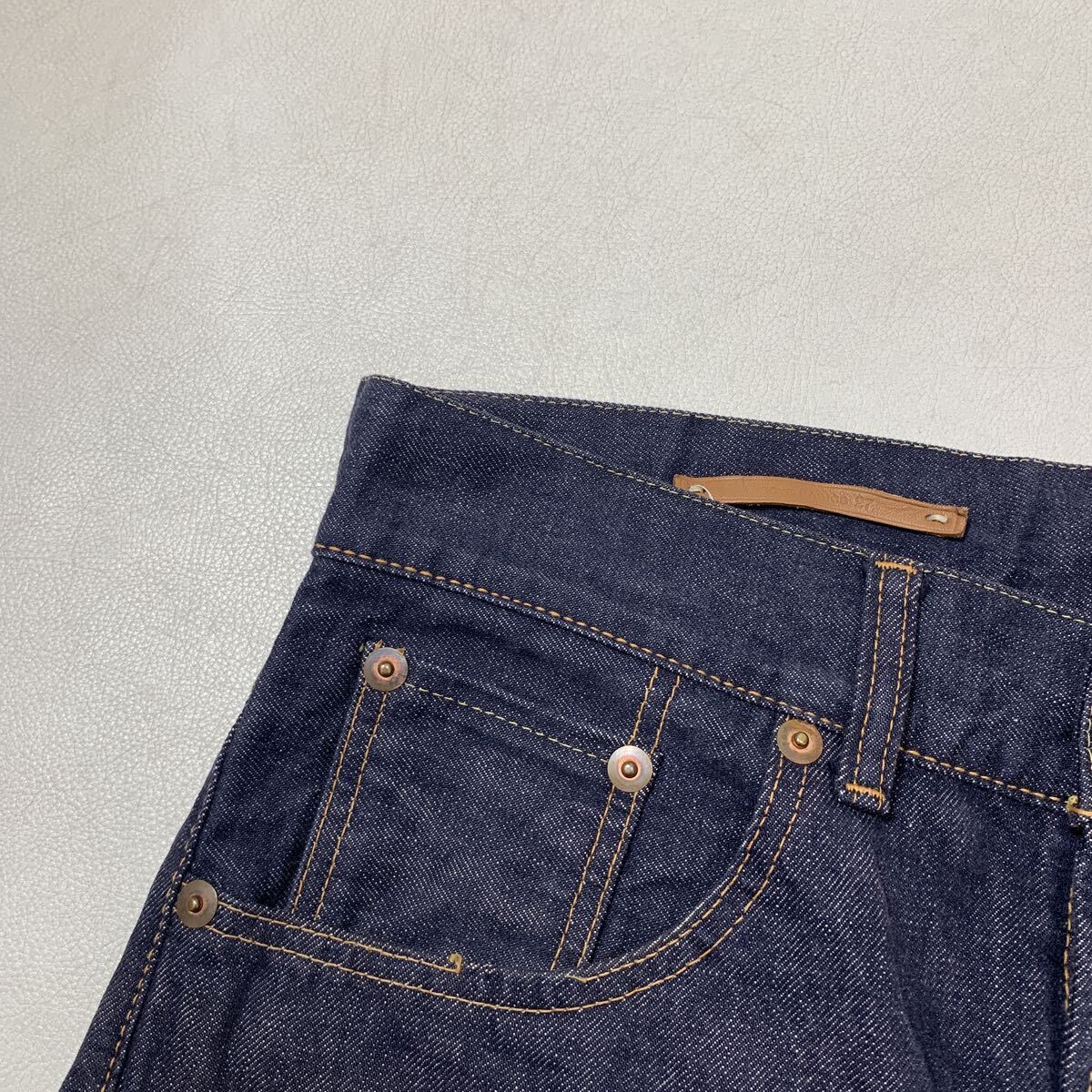 SCYE BASICS サイベーシックス 赤耳 5ポケット セルビッチ デニムパンツ W27 ジーンズ ボタンフライ セルヴィッジ 51014D_画像8