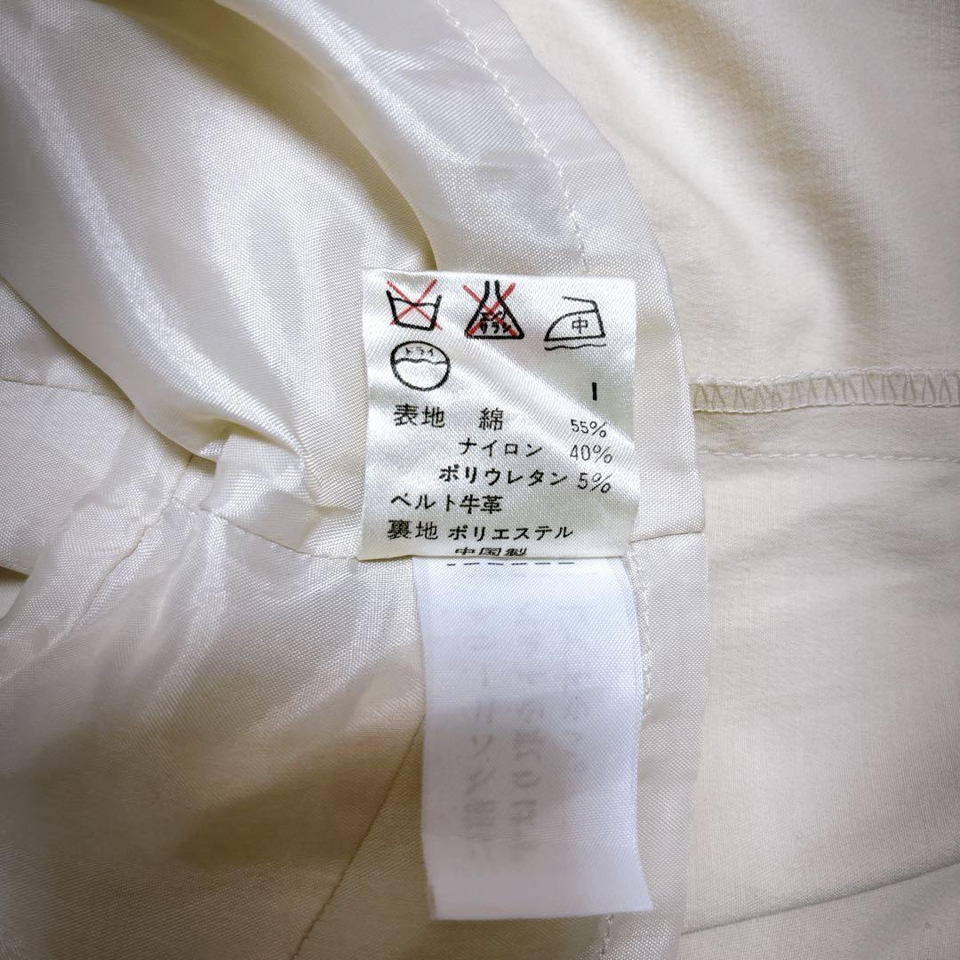 オンワード樫山 KUMIKYOKU 組曲 長袖ジャケット スプリングコート Mサイズ ミディ丈 上品 フォーマル 通勤 春秋 レディース トレンチコート_画像8