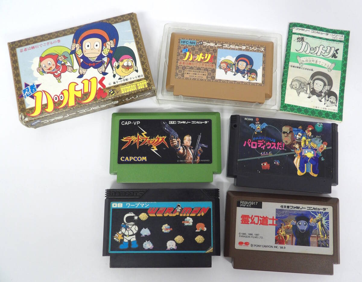 【よろづ屋】FCソフト デッドフォックス 忍者ハットリくん パロディウスだ! ファミコンソフト 任天堂 ファミリーコンピュータ(M1005)_画像1