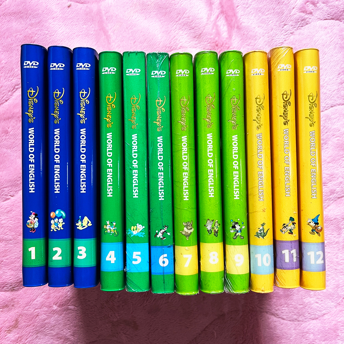 未開封あり ディズニー英語システム ステップバイステップ DVD 12本セット DWE ワールドファミリー 英語教材 幼児 知育 英会話 step by_画像3