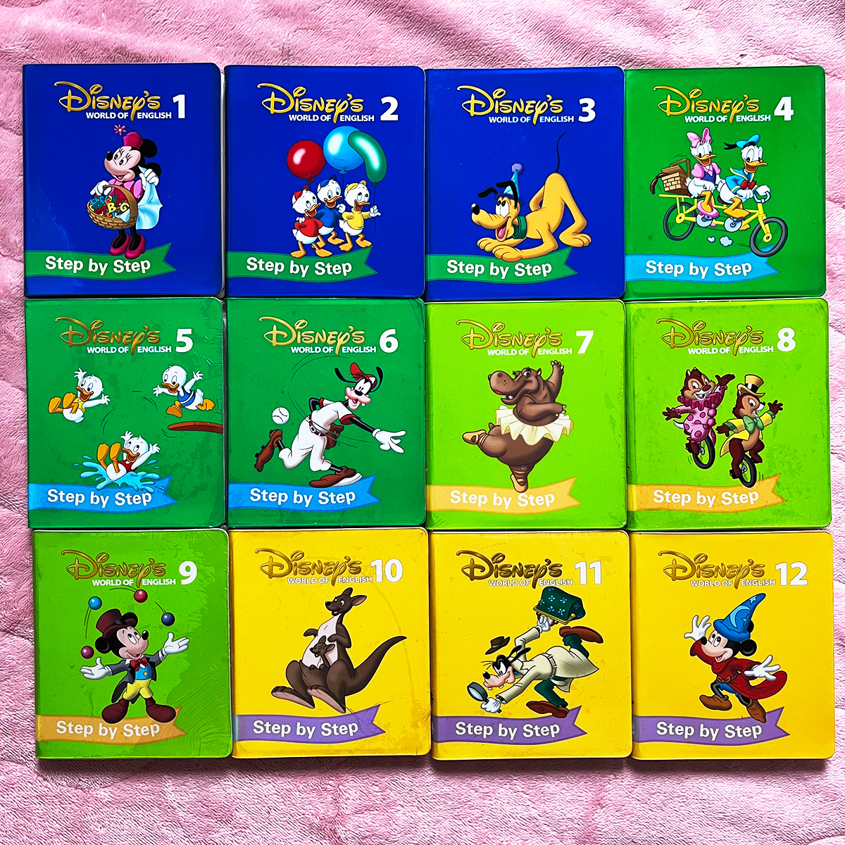 未開封あり ディズニー英語システム ステップバイステップ DVD 12本セット DWE ワールドファミリー 英語教材 幼児 知育 英会話 step by_画像1