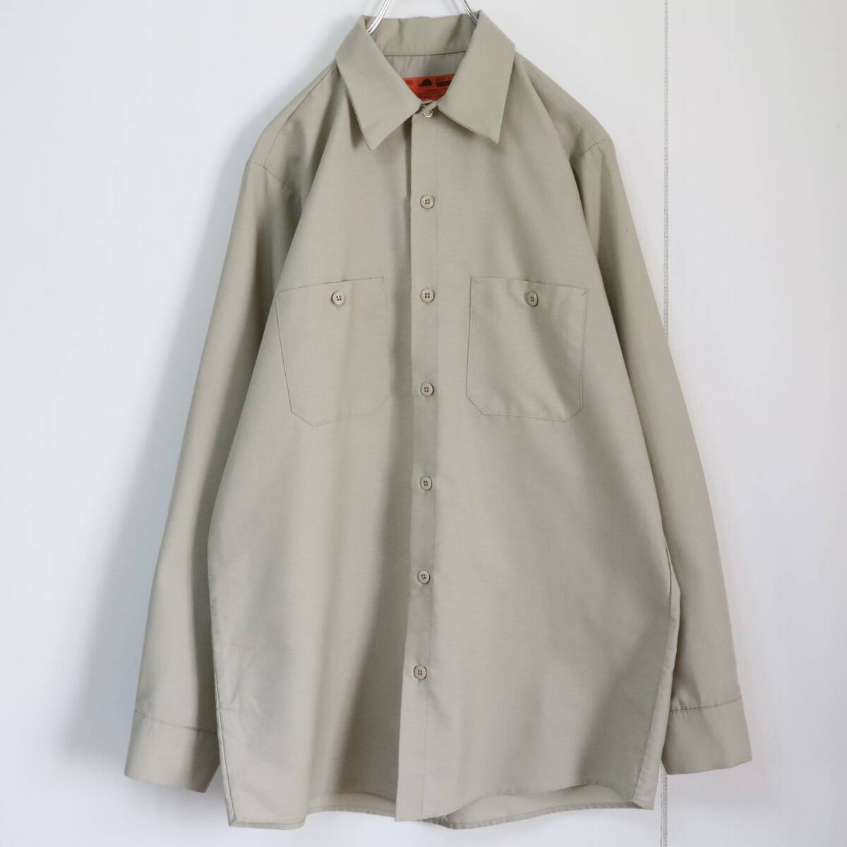 【バックプリント】レッドキャップ ワークシャツ ビッグロゴ バックロゴ Mサイズ_画像3