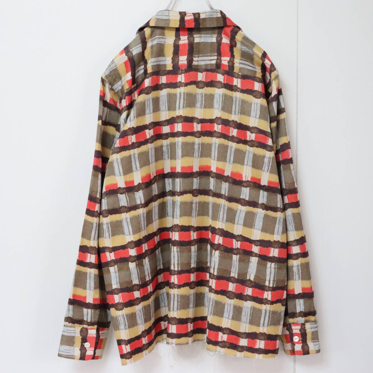 【希少】ニードルズ 総柄シャツ オープンカラーシャツ カットオフ仕様 19SS_画像3