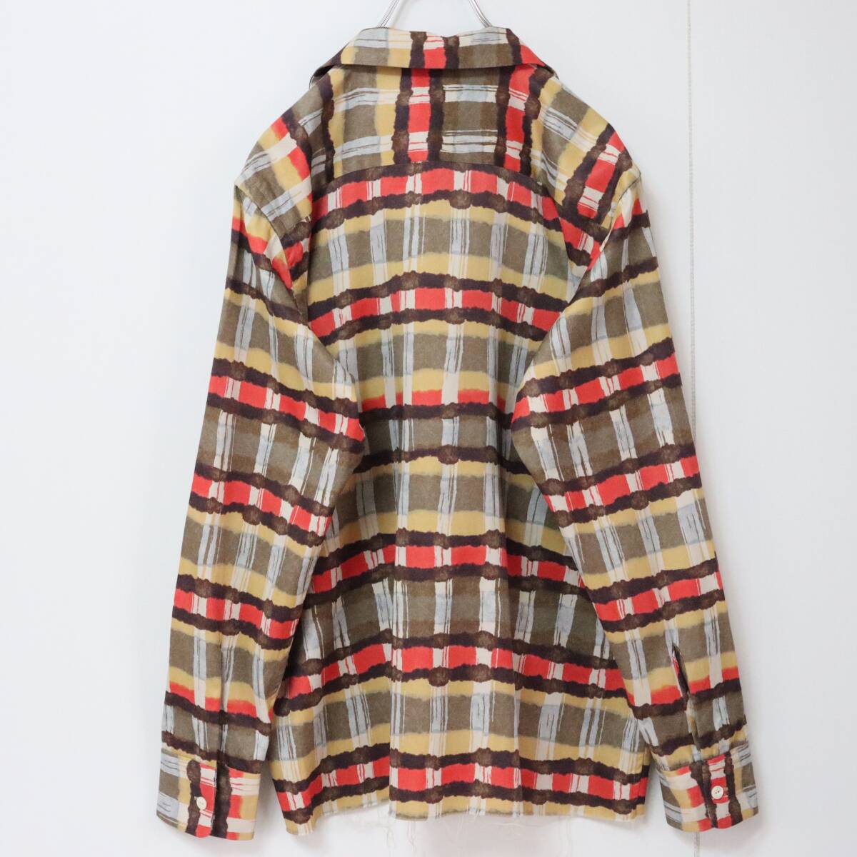 【希少】ニードルズ 総柄シャツ オープンカラーシャツ カットオフ仕様 19SS_画像4