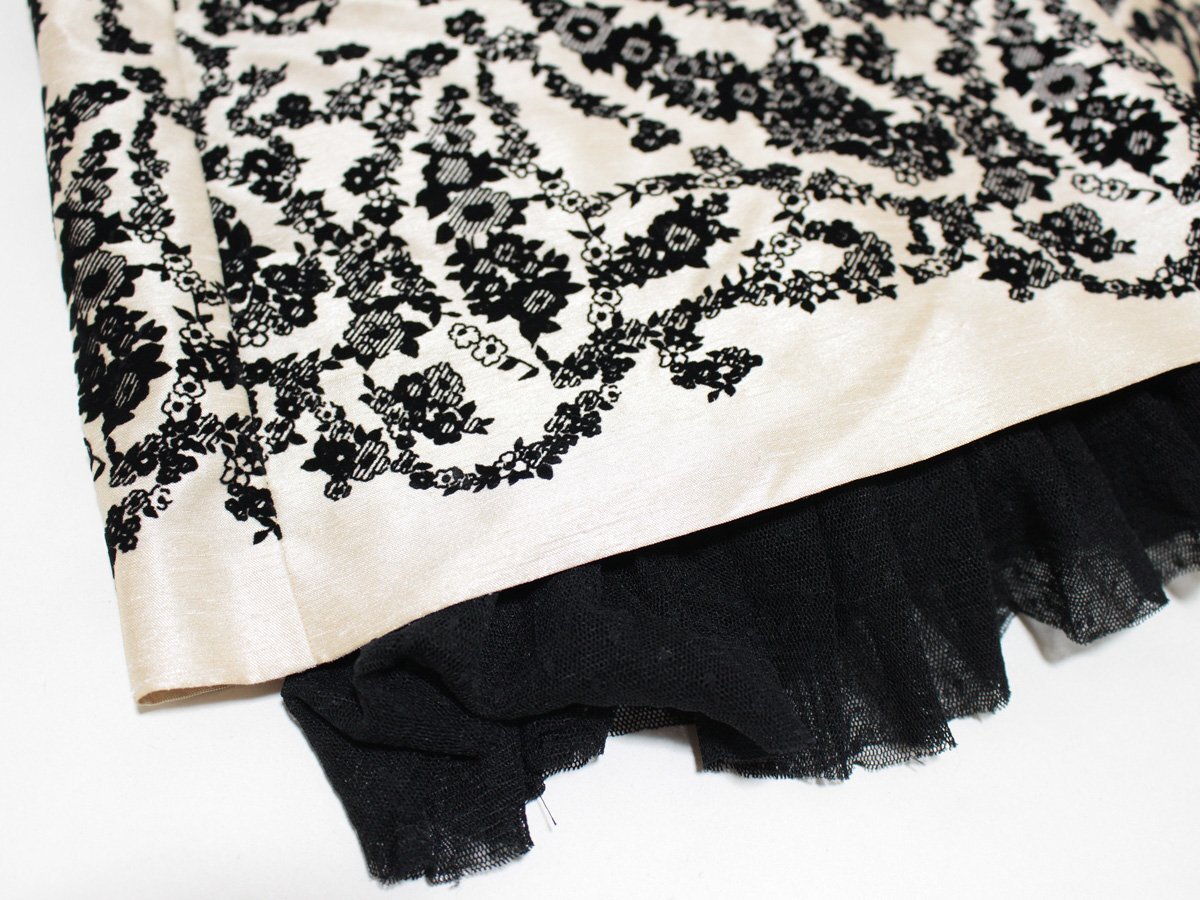 L'EST ROSE レストローズ ベロア 花柄 キャミワンピース MT_画像4