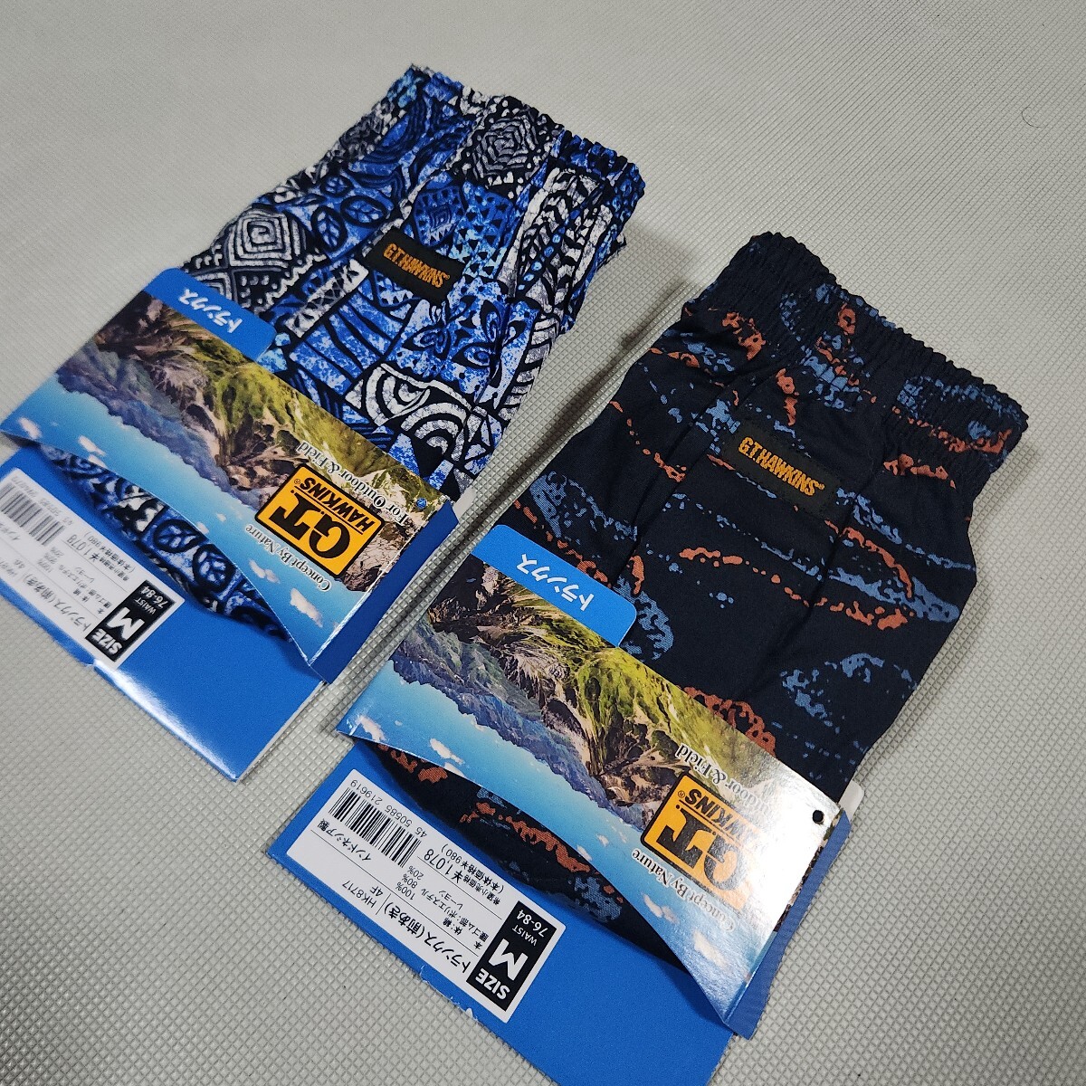 ⑫G.T.HAWKINS紳士用トランクス2枚セット Mサイズ 前あき 定価2156円 本体綿100% 紳士用肌着ブランド下着 GUNZEグンゼ ホーキンス_画像6