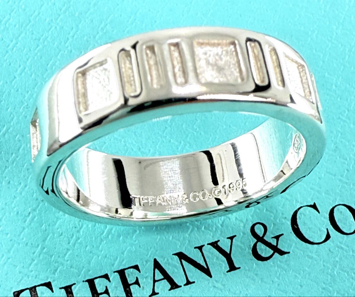 ★美品★ TIFFANY & Co. ティファニィー アトラスリング・シルバー925 刻印 19号〜20号_画像3