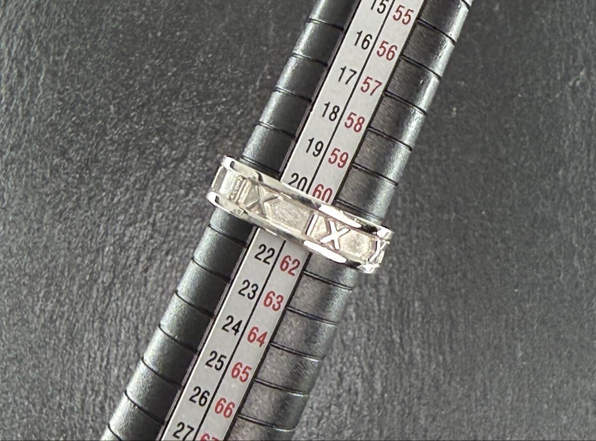 ★美品★ TIFFANY & Co. ティファニィー アトラスリング・シルバー925 刻印 20号〜21号_画像7