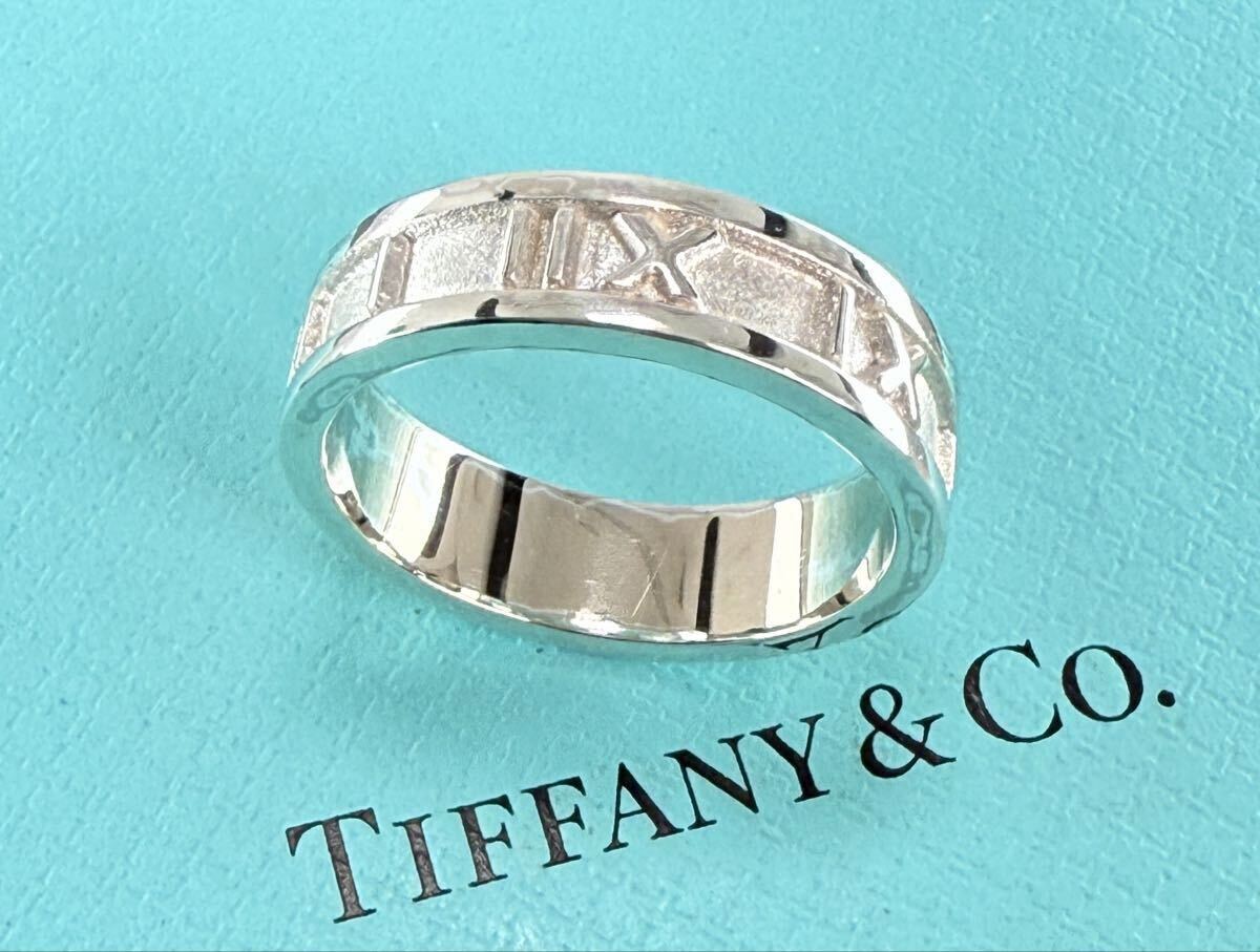 ★美品★ TIFFANY & Co. ティファニィー アトラスリング・シルバー925 刻印 20号〜21号_画像5