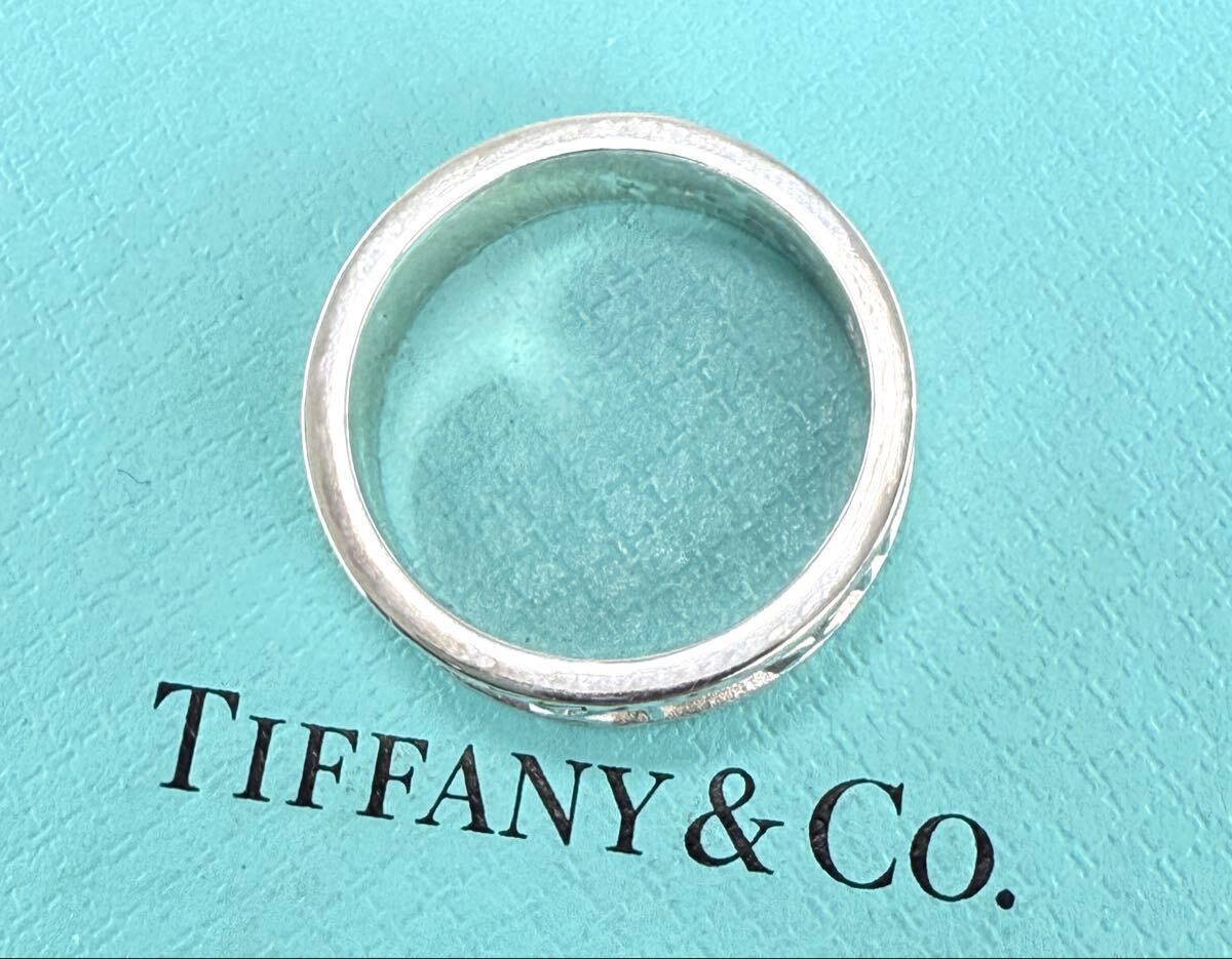 ★美品★ TIFFANY & Co. ティファニィー アトラスリング・シルバー925 刻印 20号〜21号_画像6