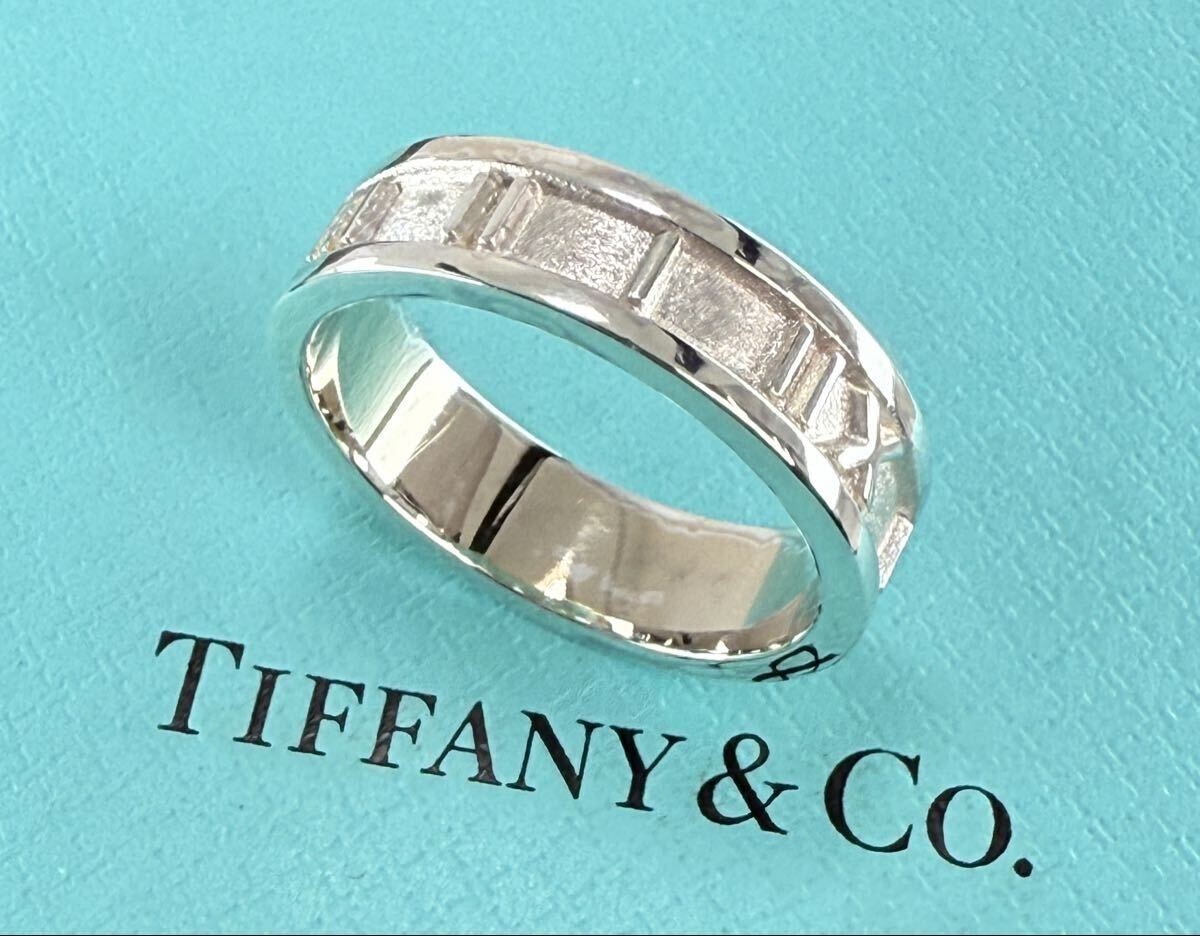 ★美品★ TIFFANY & Co. ティファニィー アトラスリング・シルバー925 刻印 20号〜21号_画像4