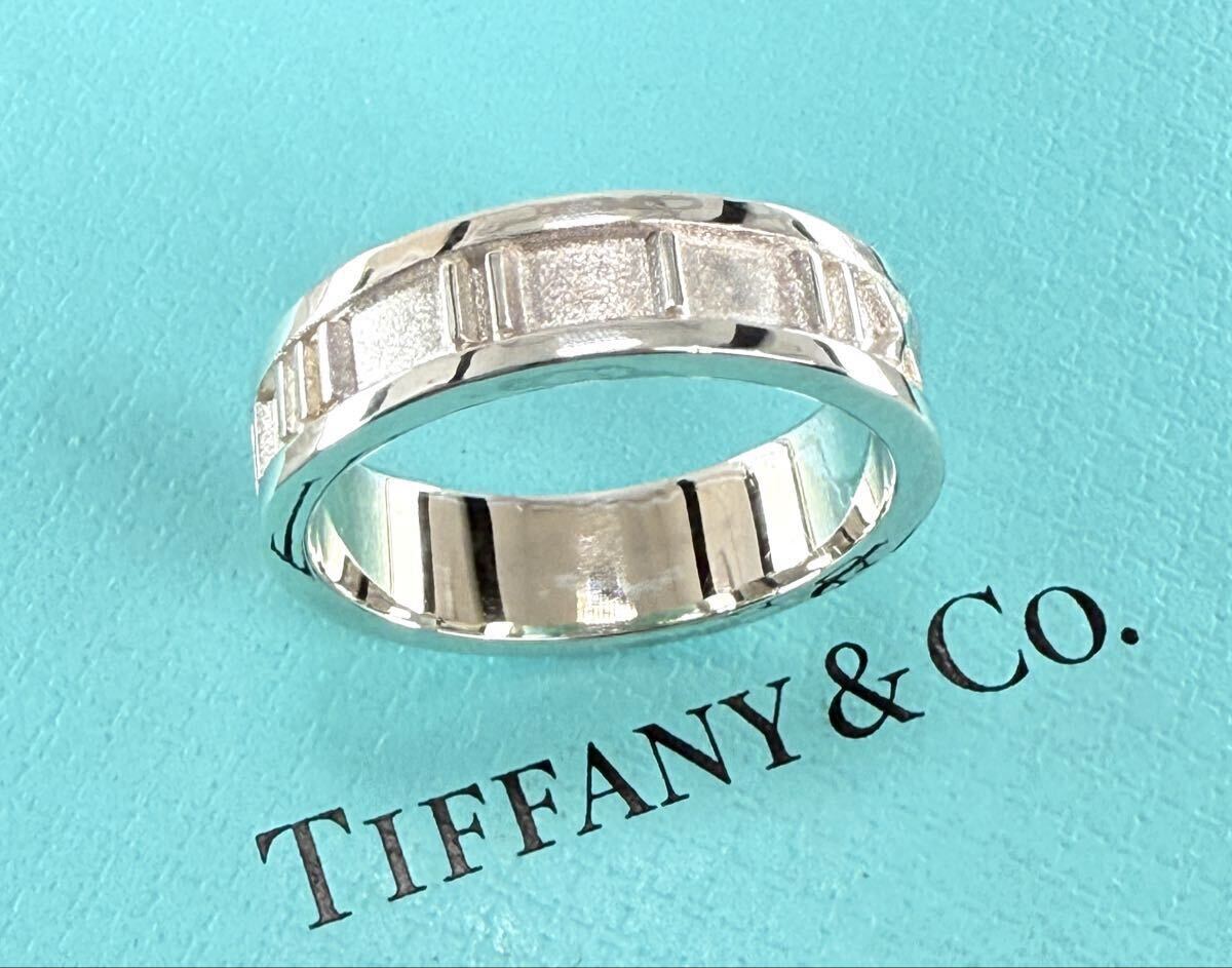 ★美品★ TIFFANY & Co. ティファニィー アトラスリング・シルバー925 刻印 20号〜21号_画像2