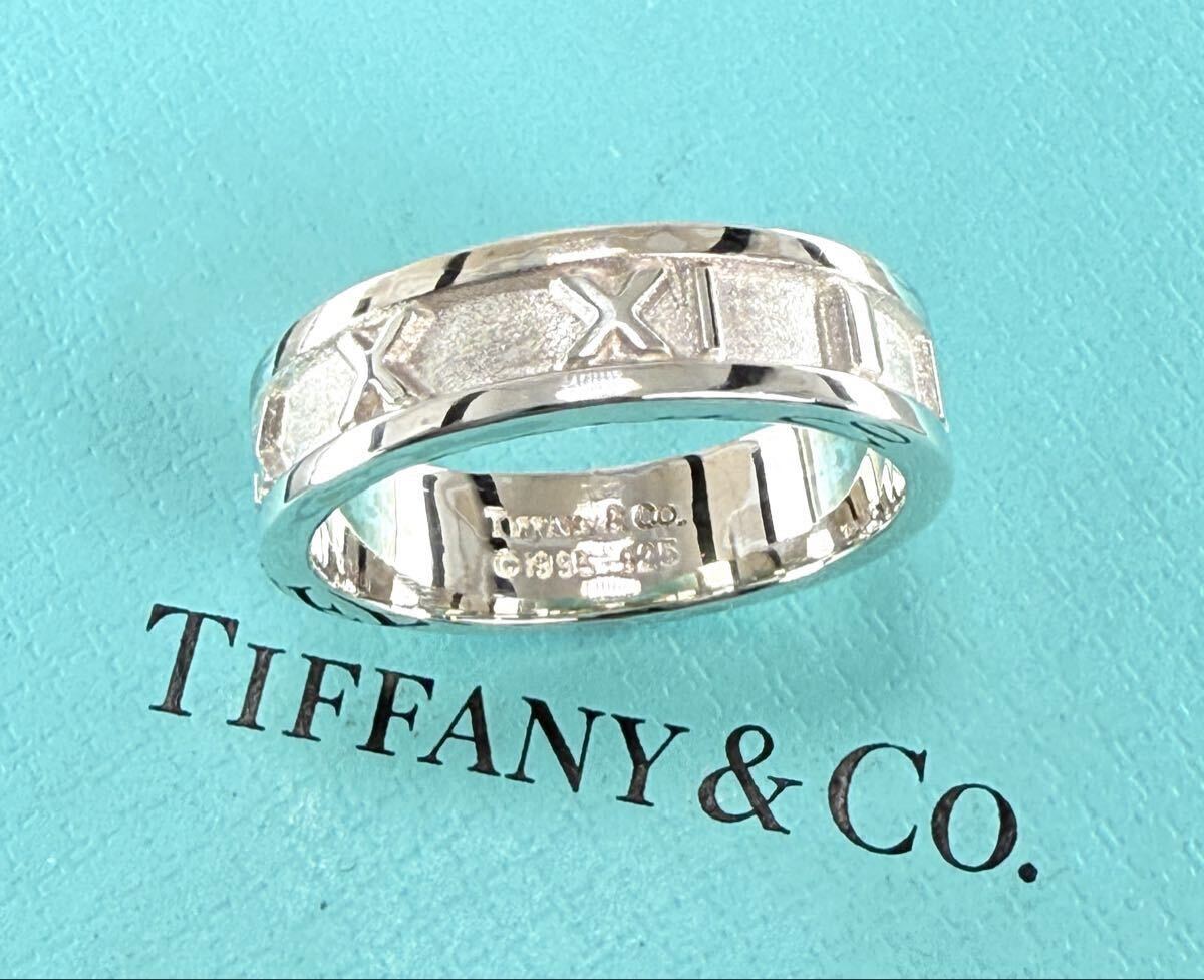 ★美品★ TIFFANY & Co. ティファニィー アトラスリング・シルバー925 刻印 20号〜21号_画像1