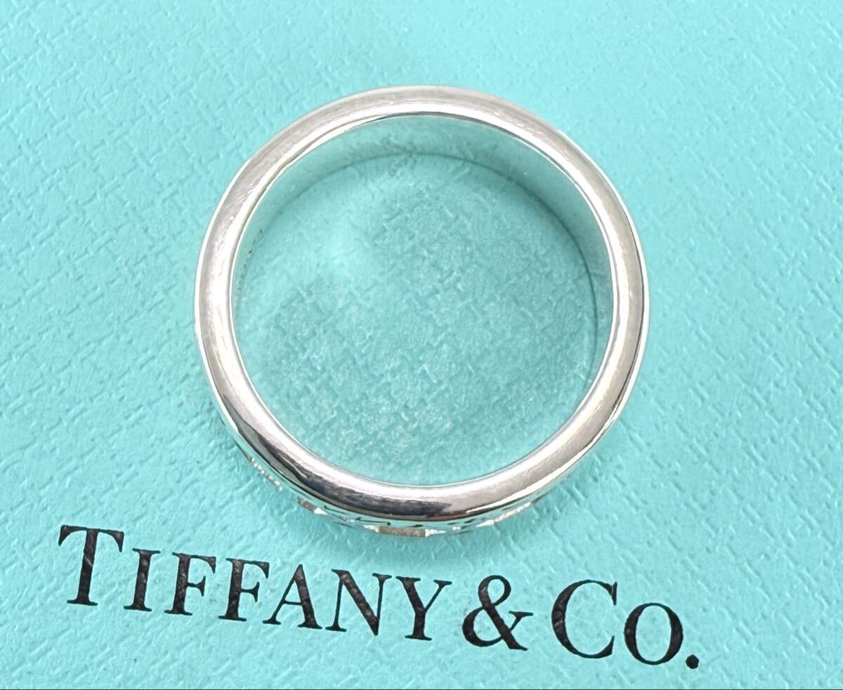 ★美品★ TIFFANY & Co. ティファニィー アトラスリング・シルバー925 刻印 19号〜20号_画像6