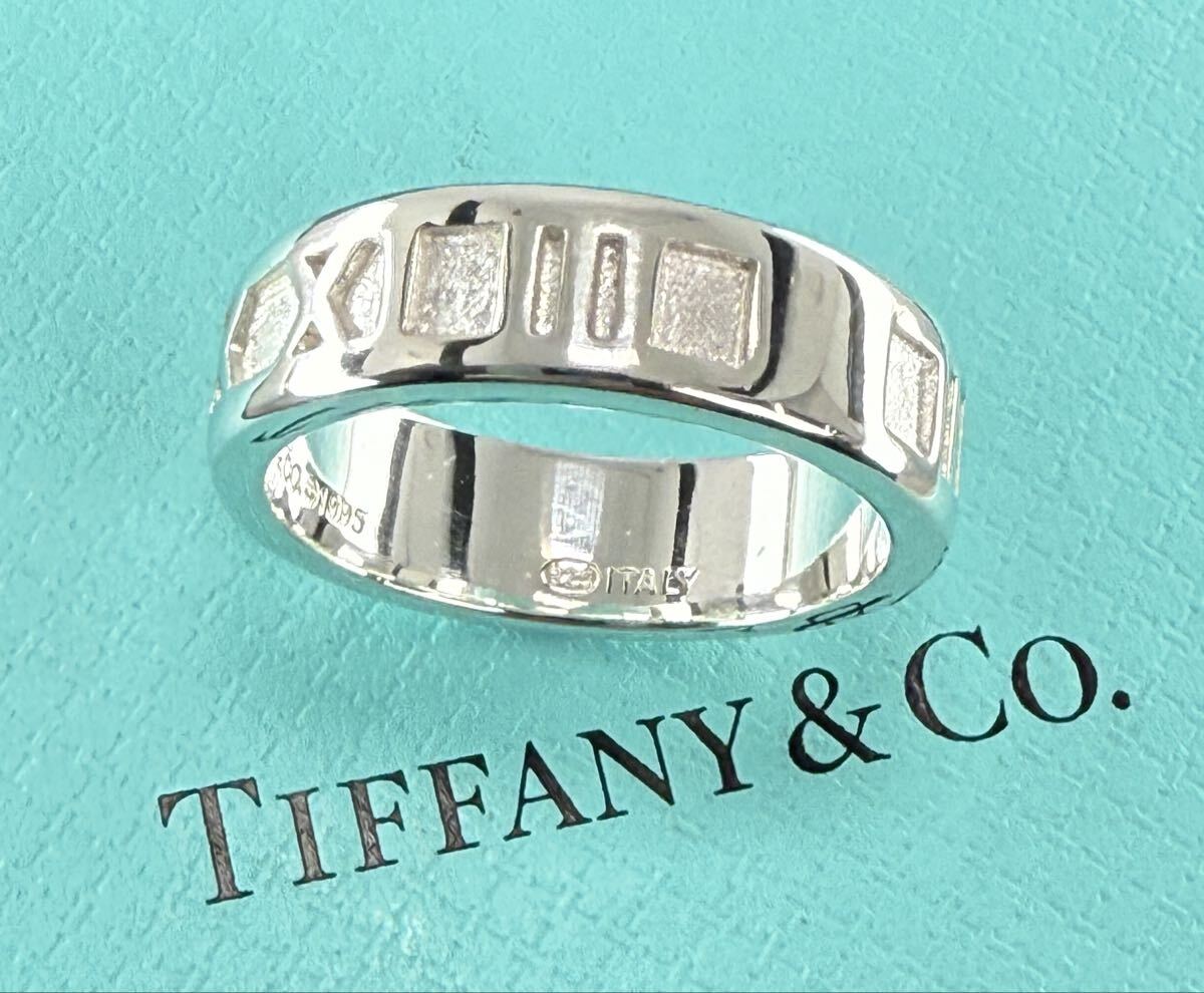 ★美品★ TIFFANY & Co. ティファニィー アトラスリング・シルバー925 刻印 19号〜20号_画像1