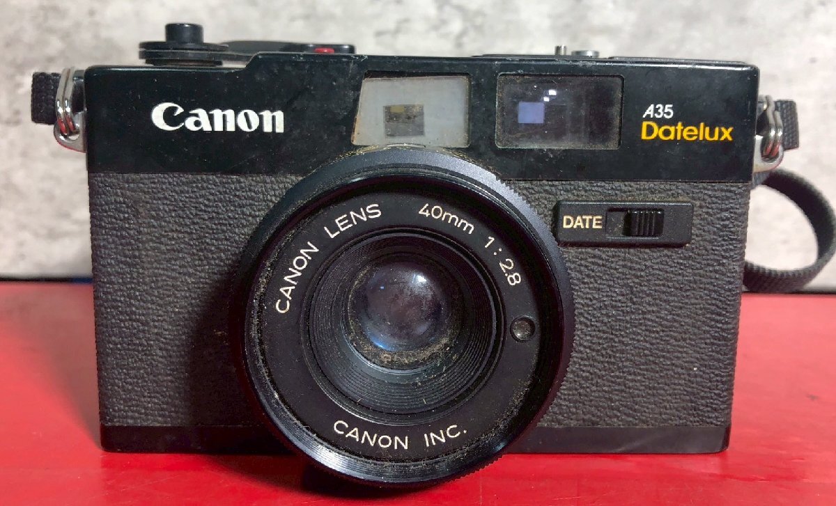 1円～　Canon　キャノン　Datelux　A35　CANON RENS　40㎜　1:2.8　レンジファインダー　フィルム カメラ　現状品_画像1