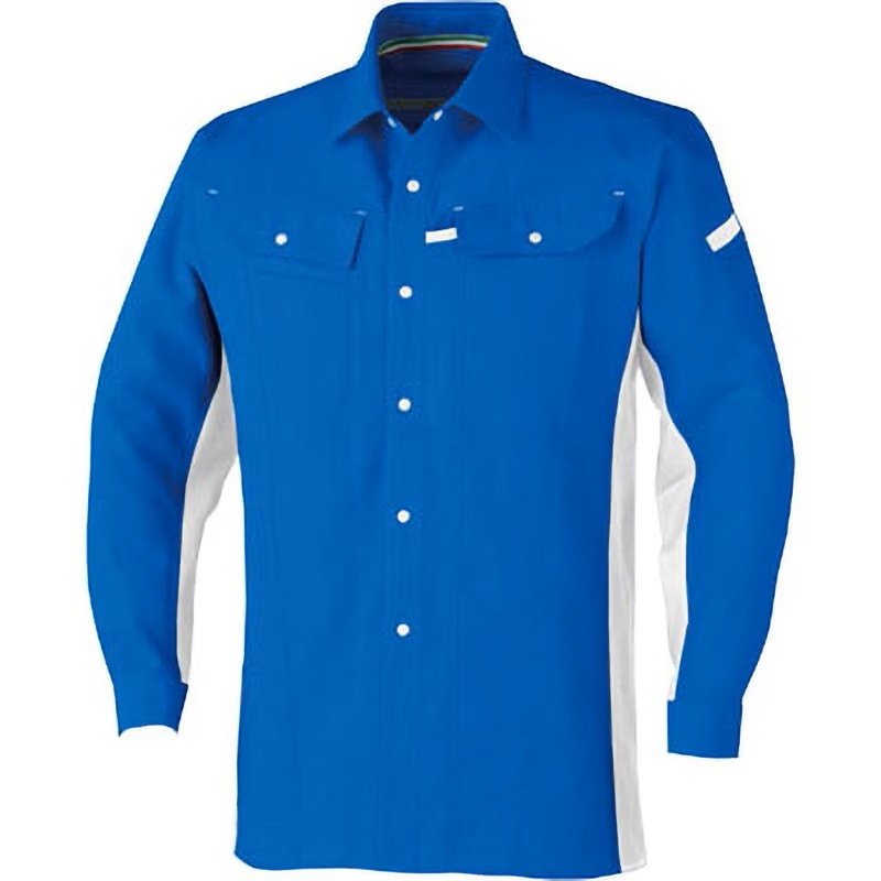 【CO-COS】コーコス信岡 長袖シャツ 立体カット A-5078 Lサイズ_画像1