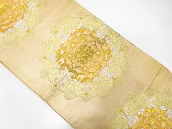 ys7537759; 宗sou 華紋織り出し袋帯（材料）【アンティーク】【着】_画像1