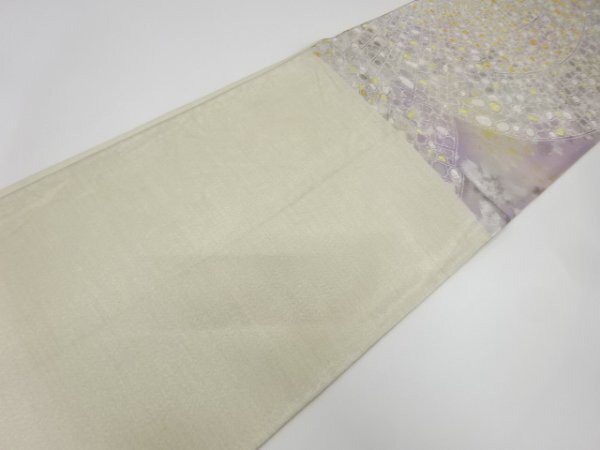 ys7539613; 宗sou 抽象模様織出し袋帯(材料)【アンティーク】【着】_画像4