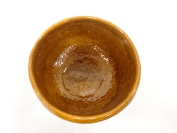 ys7557759; 宗sou 大樋焼 大樋一平造 飴釉 茶碗【道】_画像5
