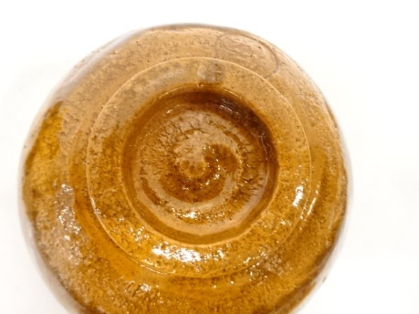 ys7557759; 宗sou 大樋焼 大樋一平造 飴釉 茶碗【道】_画像6