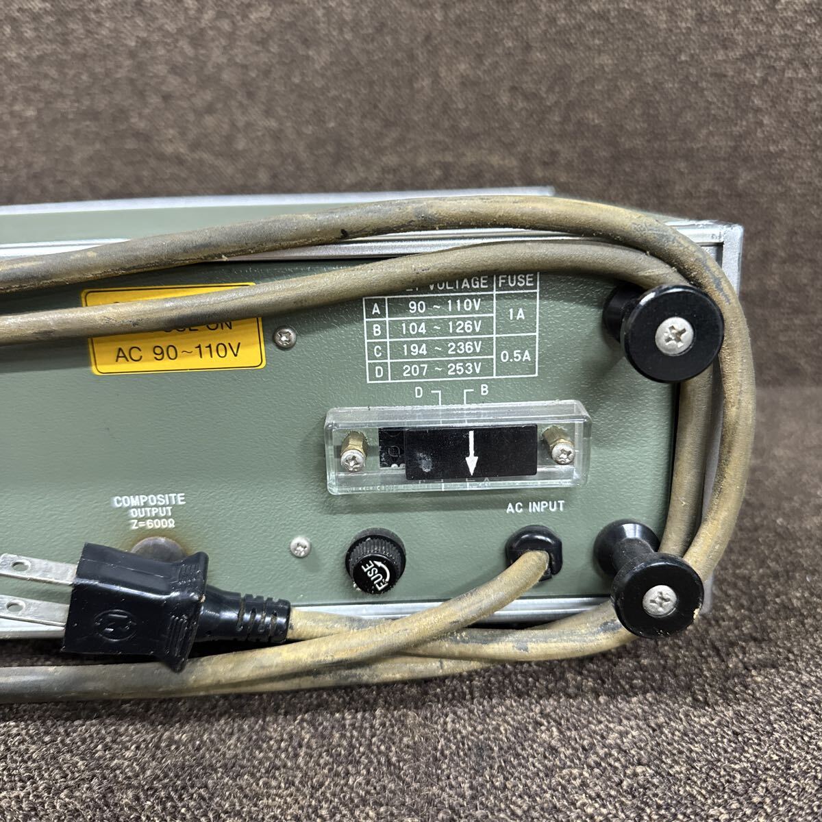 JZ10-31 激安 メグロ電子 ステレオ信号発生器 MSG-2101 通電、電源OK 中古現状品 ※3回再出品で処分_画像9