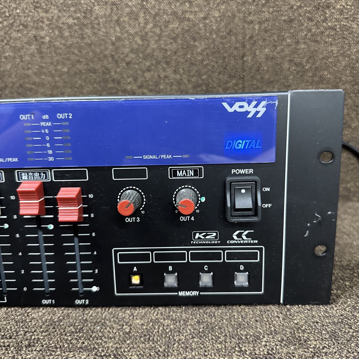 JZ10-93 激安 Victor PS-DM500 デジタルミキサー 通電、電源OK 中古現状品 ※3回再出品で処分_画像3