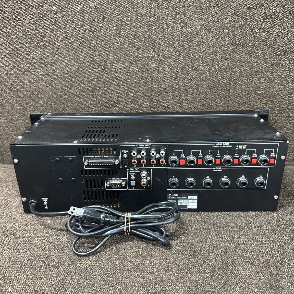 JZ10-93 激安 Victor PS-DM500 デジタルミキサー 通電、電源OK 中古現状品 ※3回再出品で処分_画像5