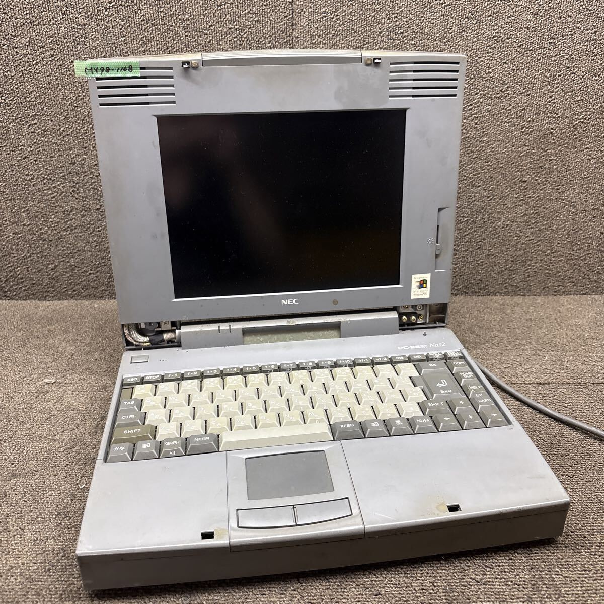 MY98-1168 激安 PC98 ノートブック NEC 98note PC-9821Na12/H10 通電不可 ジャンク 同梱可能