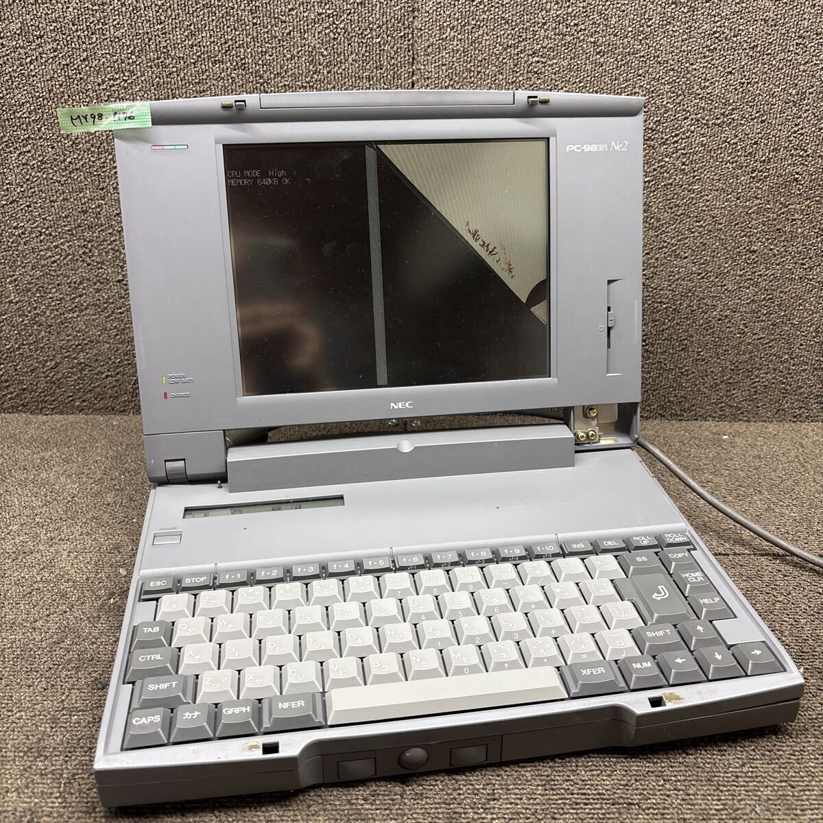 MY98-1176 激安 PC98 ノートブック 98note NEC PC-9821Ne2/340W 起動(dòng)確認(rèn)済み ジャンク 同梱可能