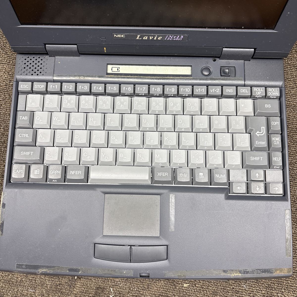 MY98-1192 激安 PC98 ノートブック NEC Lavie PC-9821Nr13/D10 modelB 起動(dòng)確認(rèn)済み ジャンク 同梱可能