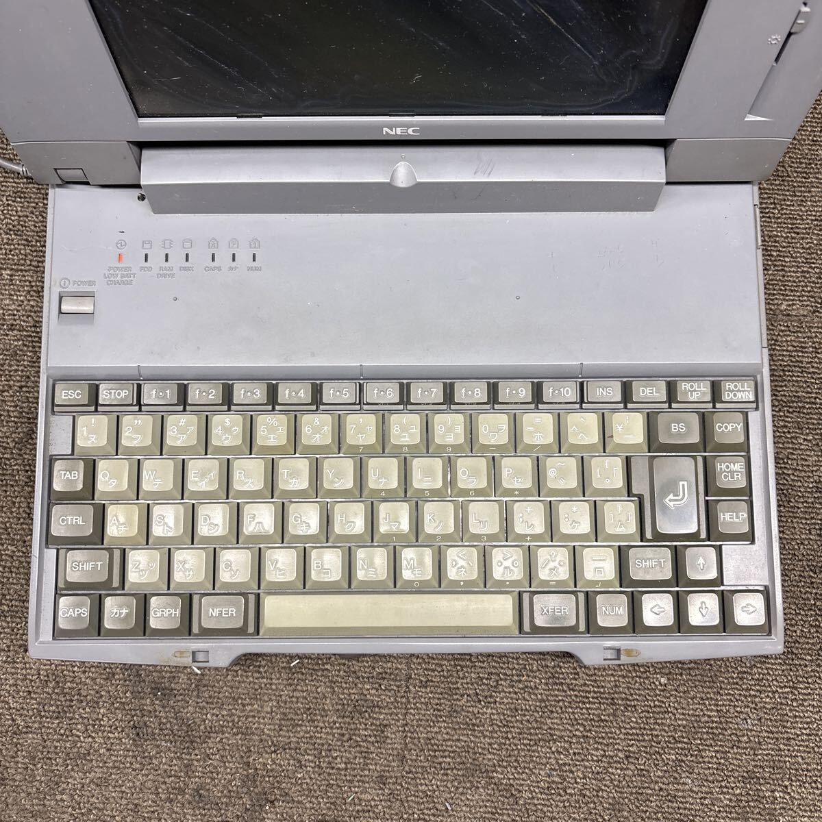 MY98-1201 激安 PC98 ノートブック NEC 98note PC-9821Ne3/3 通電ランプ確認済み ジャンク 同梱可能