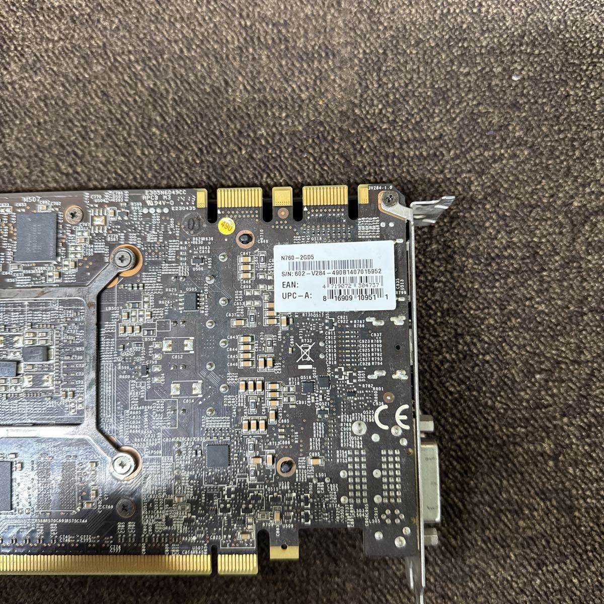 GK10 激安 GB-734 グラフィックボード msi NVIDIA GeForce GTX 760 GDDR5 2GB N760-2GD5 認識.画像出力のみ確認 中古品 同梱可能_画像6