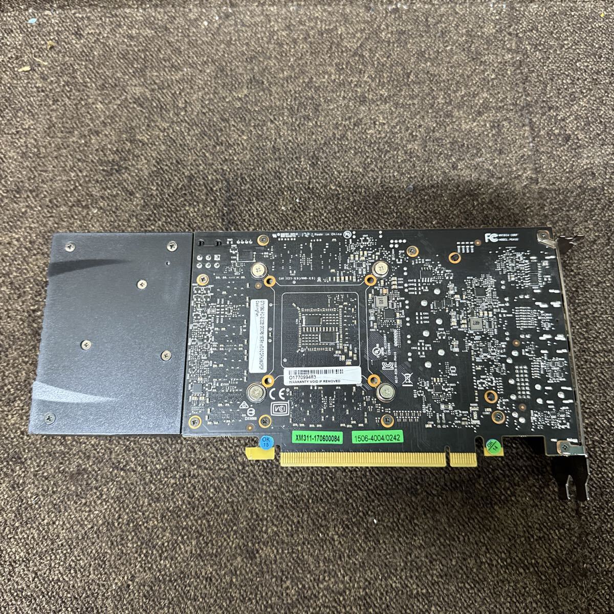 GK10 激安 GB-736 グラフィックボード Nvidia GTX1060 PCI-E 3GB GDDR5 192Bit 通電不可 中古品 同梱可能_画像6